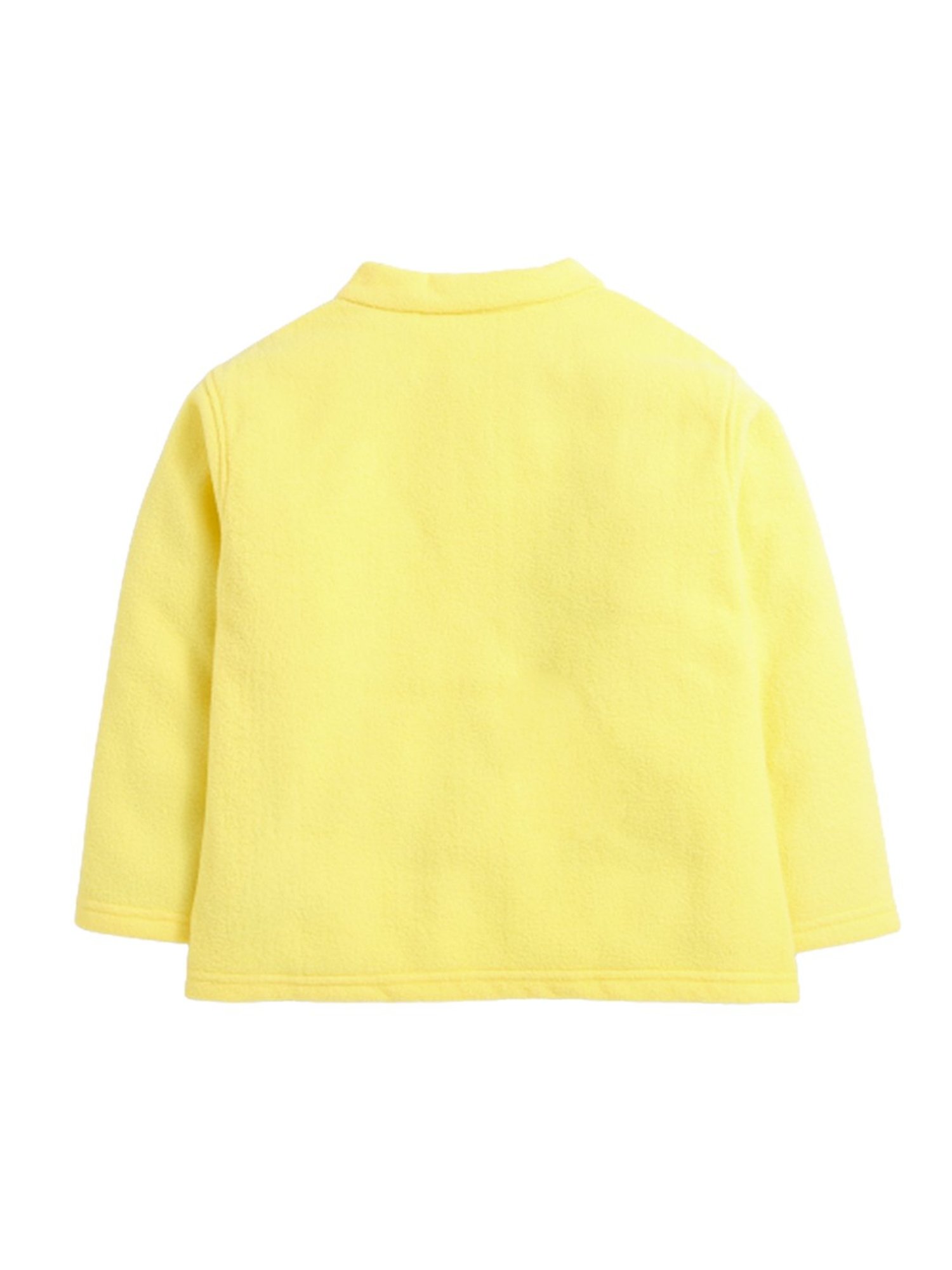 Nino Bambino Kids Yellow Solid Full Sleeves Sweatshirt