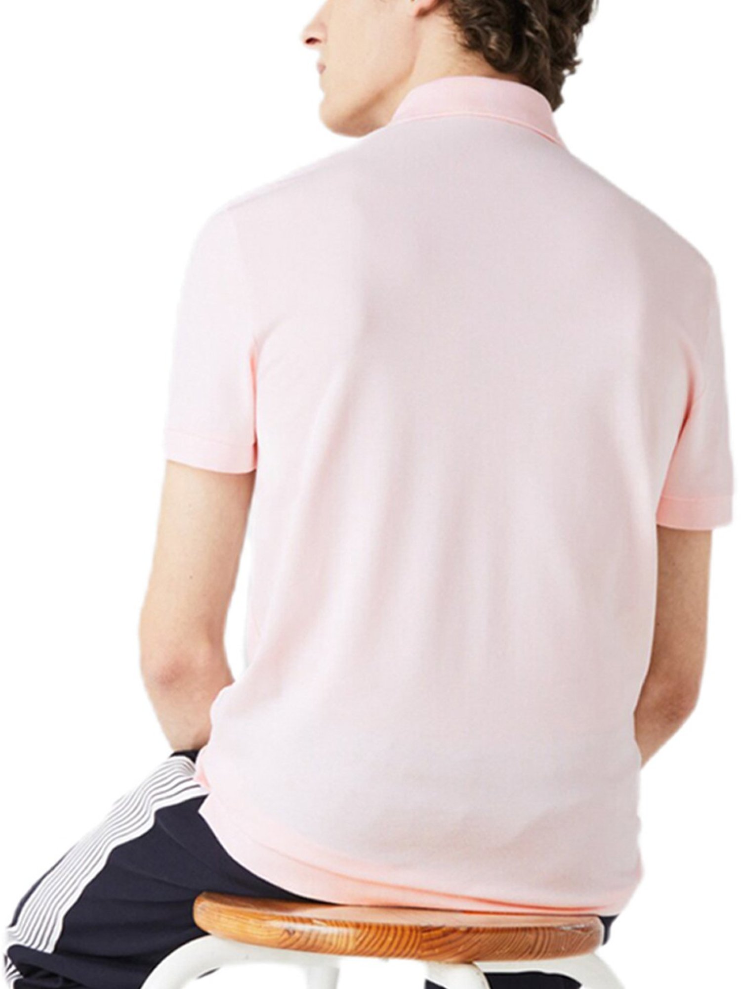 Lacoste Pink Cotton Regular Fit Polo T-Shirt