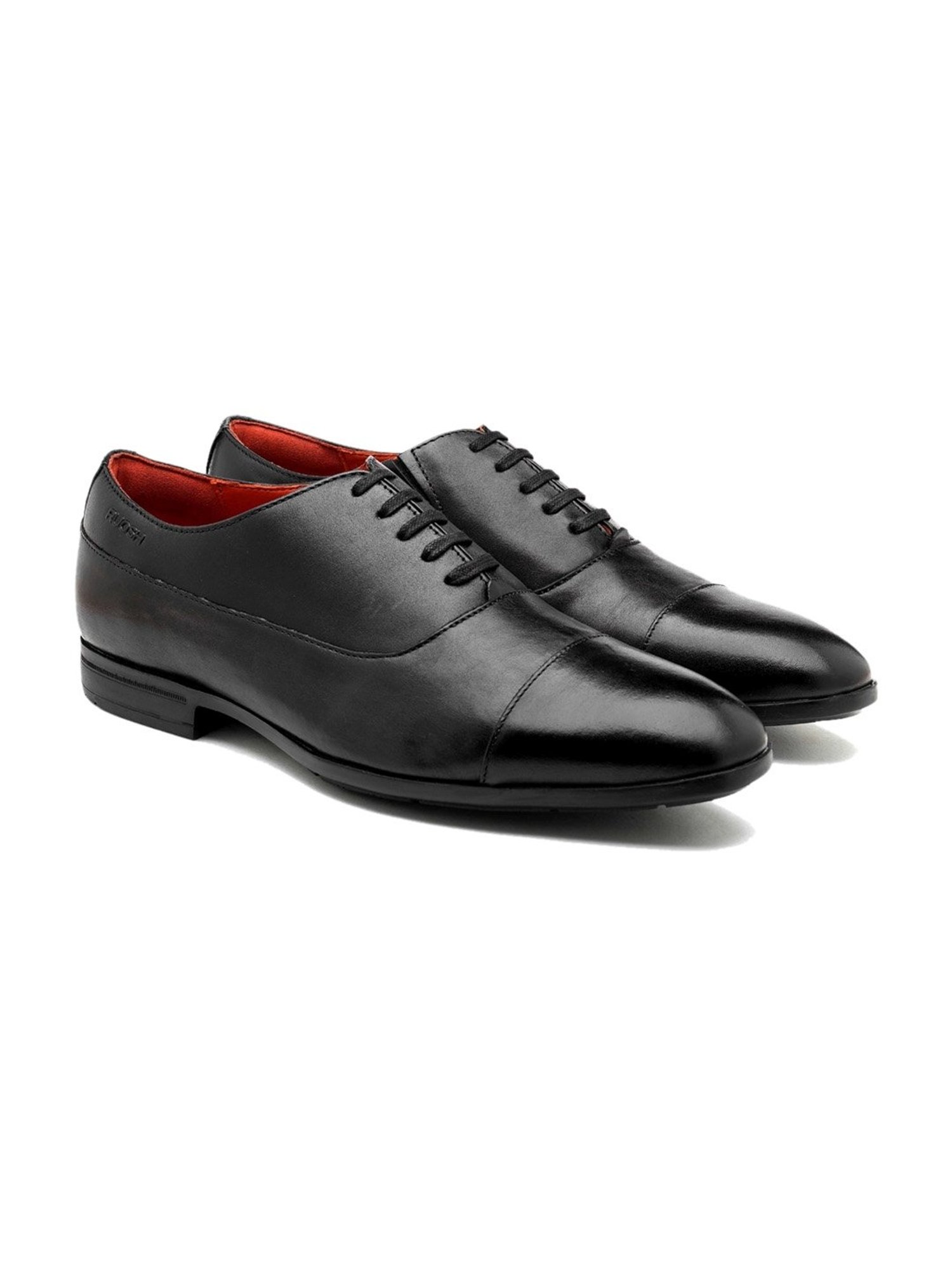 Ruosh Men's Black Oxford Shoes