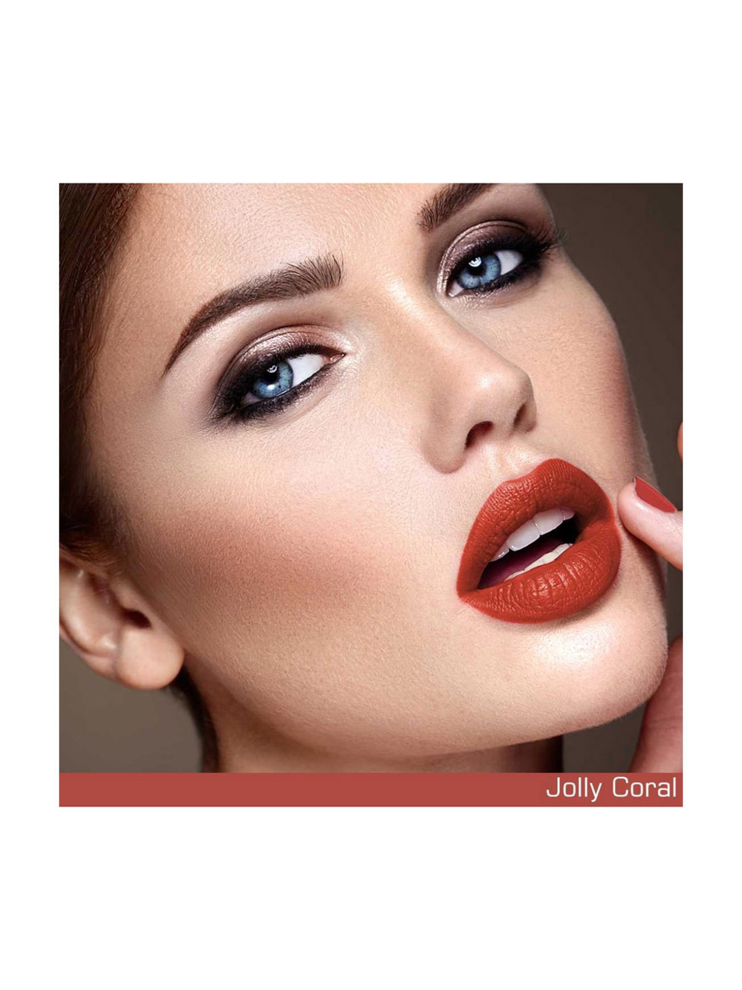 NEUD Matte Liquid Lipstick Jolly Coral with Free Lip Gloss