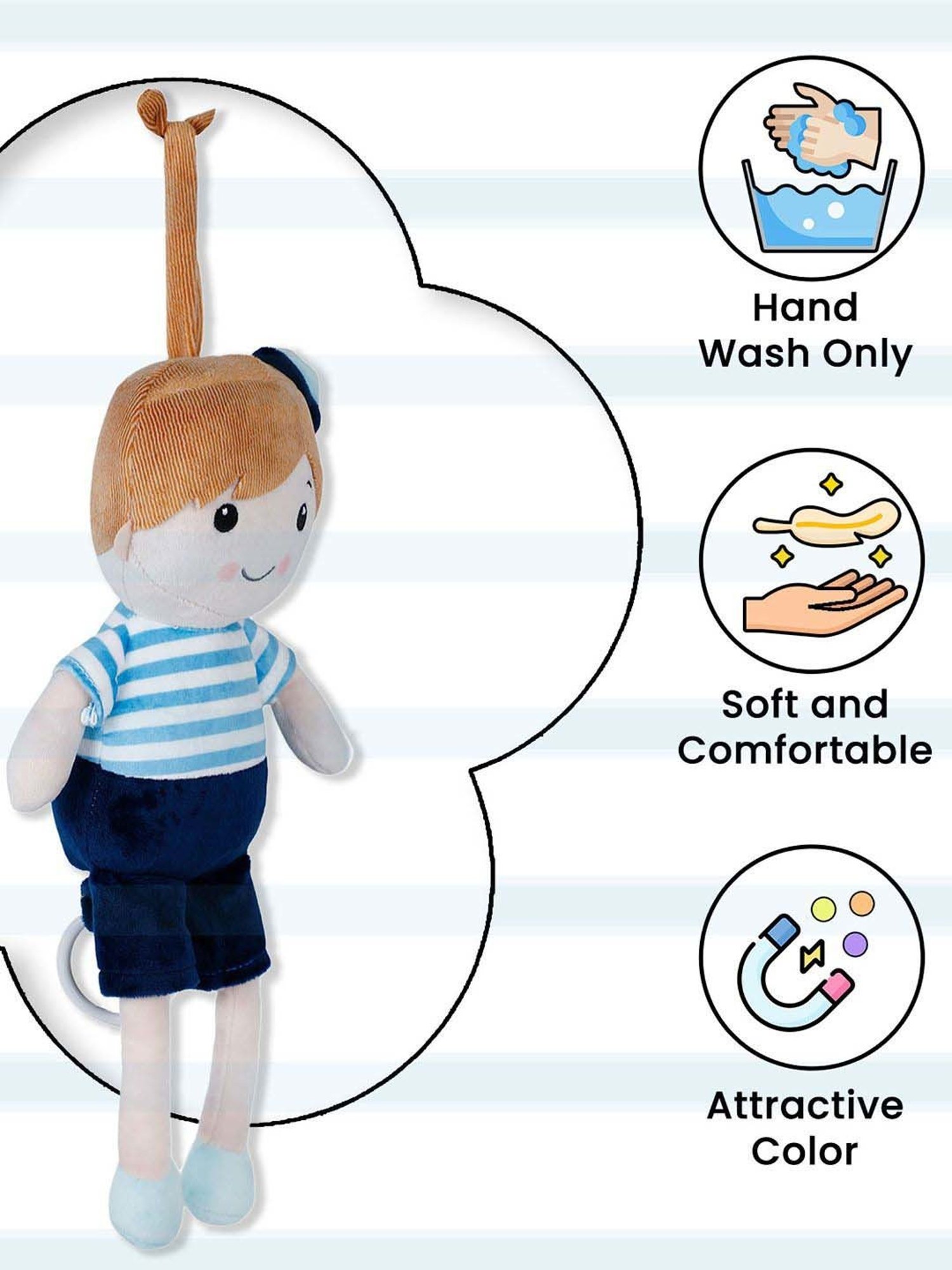 Baby Moo Kids Blue Pulling Toy