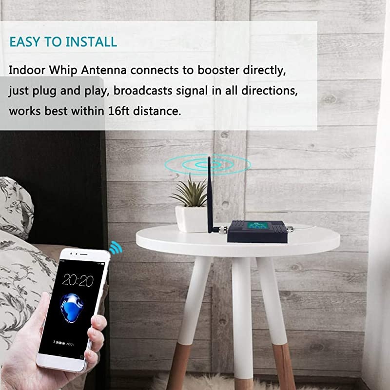 4G Cell Phone Signal Booster for Home and Office - Enhance Your Data and Voice Over LTE 700MHz Band 13 Signal Repeater and Panel/Yagi Antennas - FCC Approved