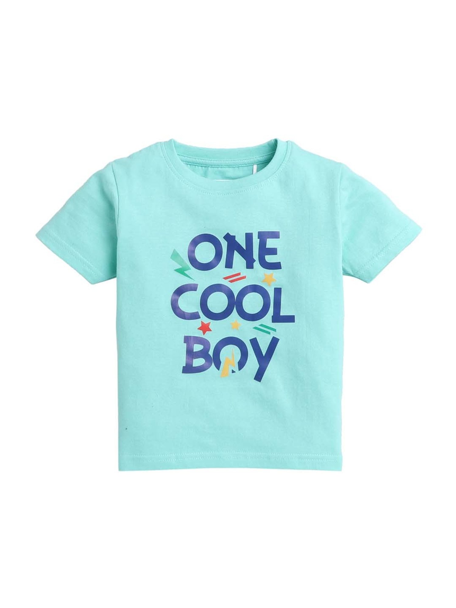 Bumzee Kids Green & Red Printed T-Shirt (Pack of 2)