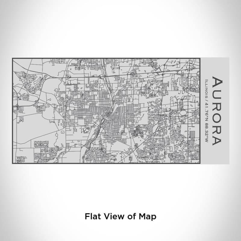 Aurora - Illinois Map Insulated Bottle