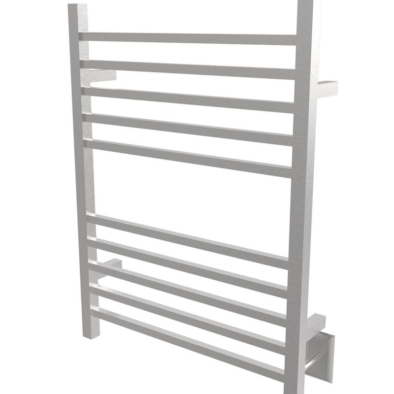 Amba RSWH-B Radiant 10 Bar Hardwired Square Heated Double Towel Warmer, Brushed