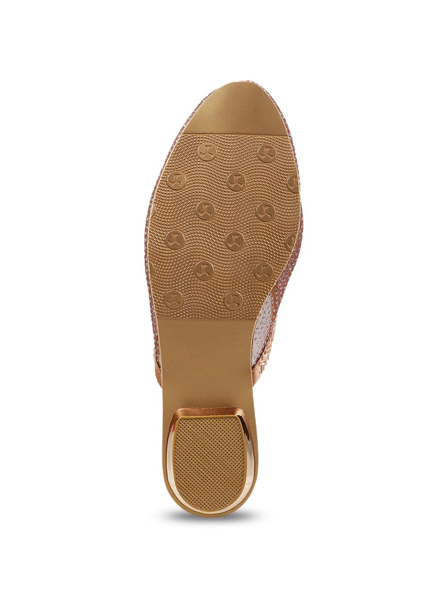 Mochi Women's Rose Gold Mule Shoes