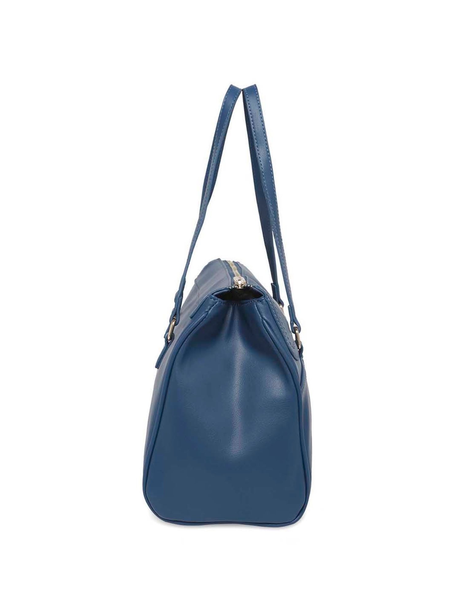 Marina Galanti Blue Solid Medium Shoulder Bag