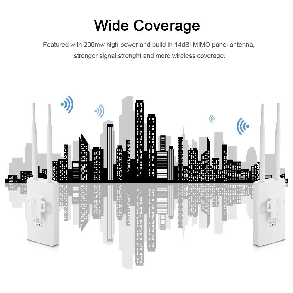 300Mbps Wireless WiFi Signal Extender Network Antenna Signal Amplifier 802.11n/b/g Signal Booster High Power 2.4GHz Outdoors