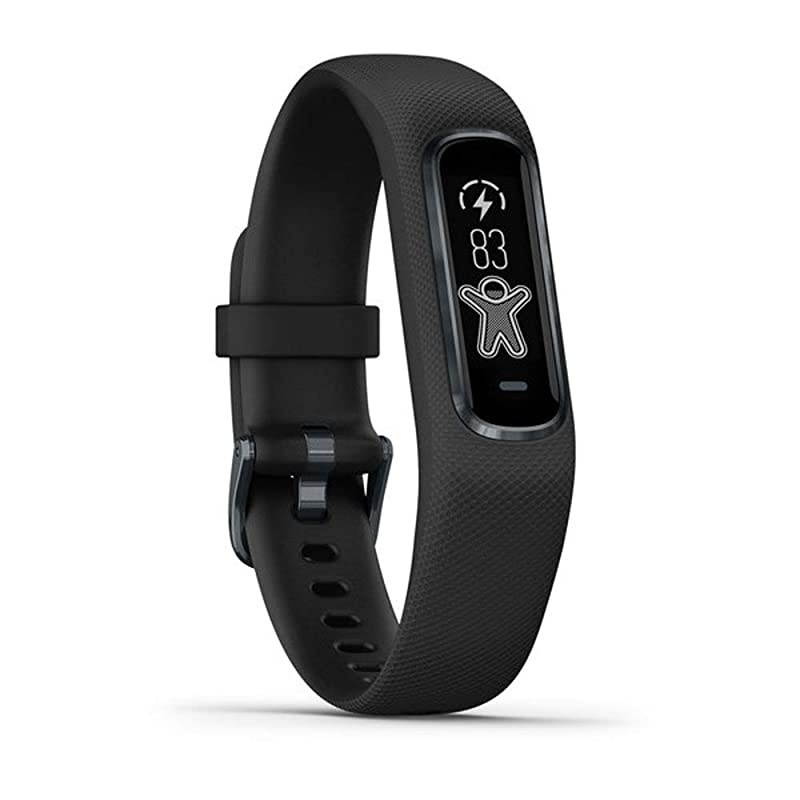 Vivosmart 4 Activity & Fitness Tracker Black with Midnight Hardware (S/M) (010-01995-10) with Tech Smart USA Fitness & Wellness Suite