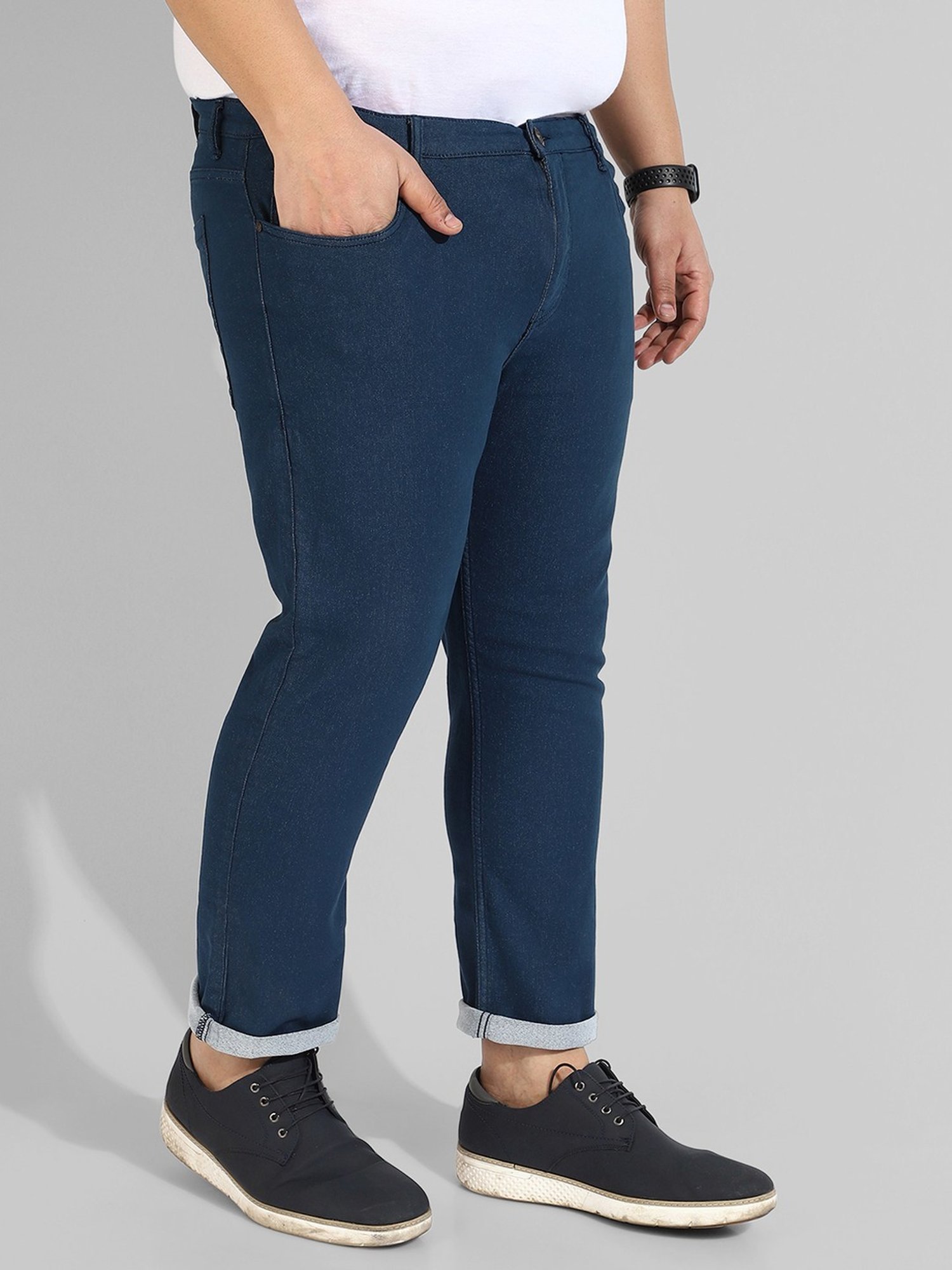 Instafab Plus Blue Regular fit Plus Size Jeans