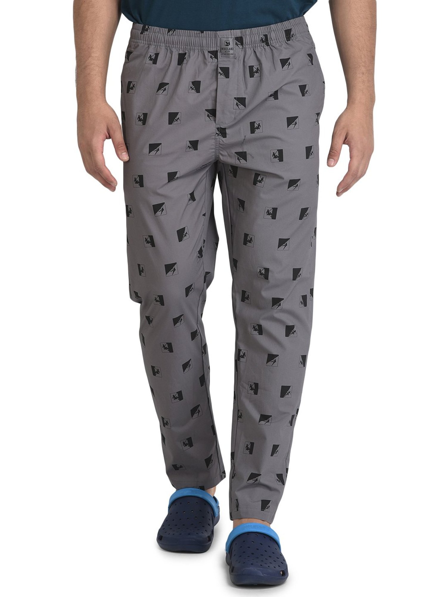 Woodland Dark Grey Printed Pyjamas