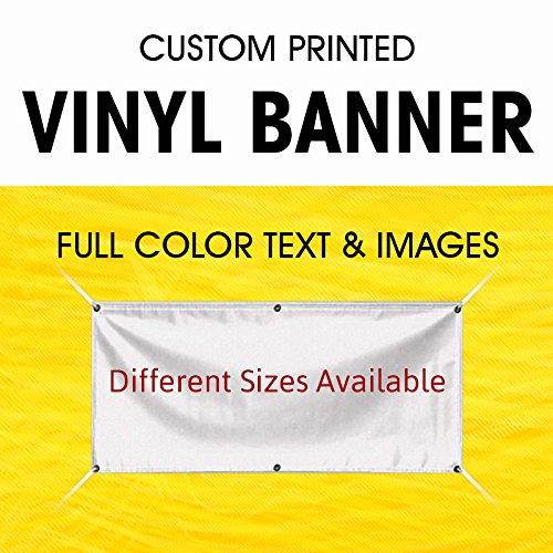 Custom Vinyl Business Banner 4' x 2' - Full Color Banner Company Vinyl Banner Indoor Outdoor with True Solvent Ink Signs and Grommets By BannerBuzz