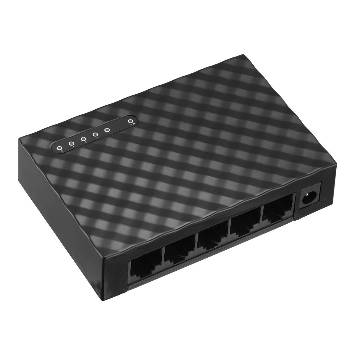 New RJ45 MINI 5-Ports Fast Ethernet Network Black Switch Hub for Desktop PC,Home Network Hub, Office Ethernet Splitter, Plug-and-Play, Black