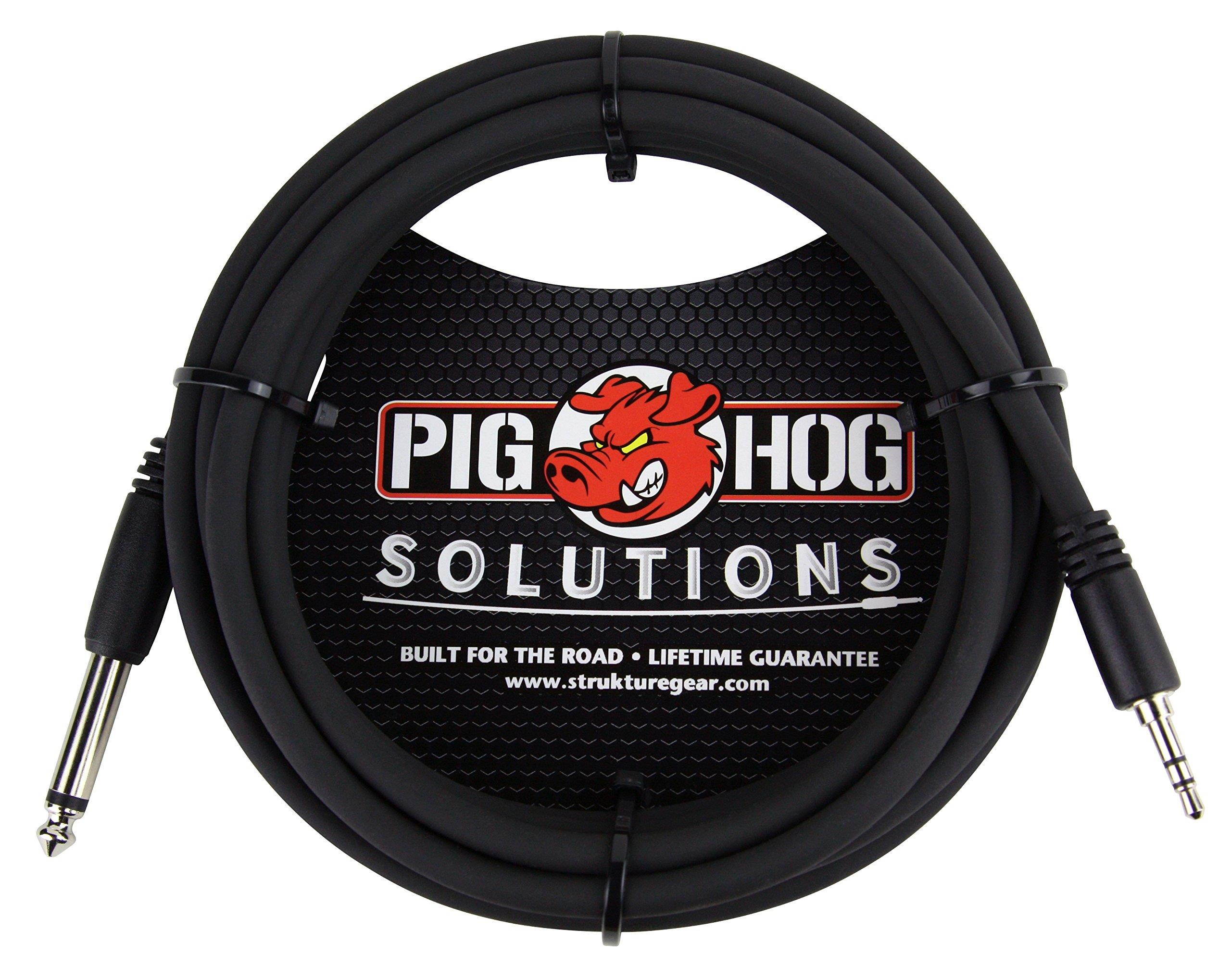 Pig Hog Solutions 3.5mm TRS to 1/4" Mono Adapter Cable (10 ft.)