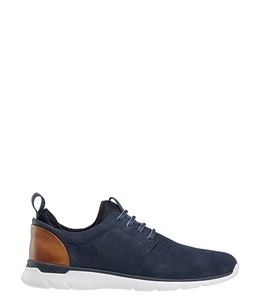Johnston & Murphy Men's XC4 Prentiss Plain Toe Suede Waterproof Sneakers