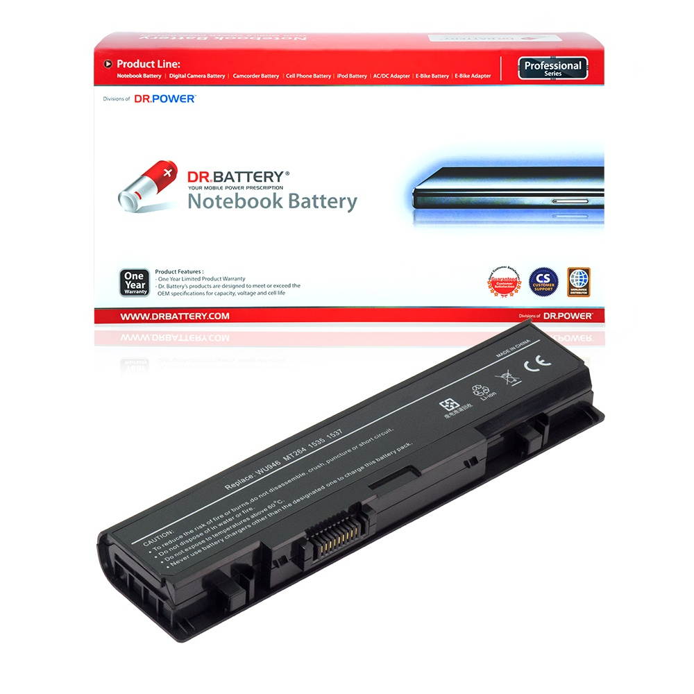DR. BATTERY - Replacement for Dell Studio 15 / 15 Special Edition / 1535  / 1536 / 1537 / 1555 / 1557 / 1558 / PW772 / PW773 / RM803 / RM804 / RM855 / WU946 / WU959 / WU960 / WU965 / Y271J