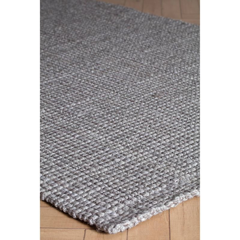 5'x8' Andes Jute Area Rug Gray - Anji Mountain