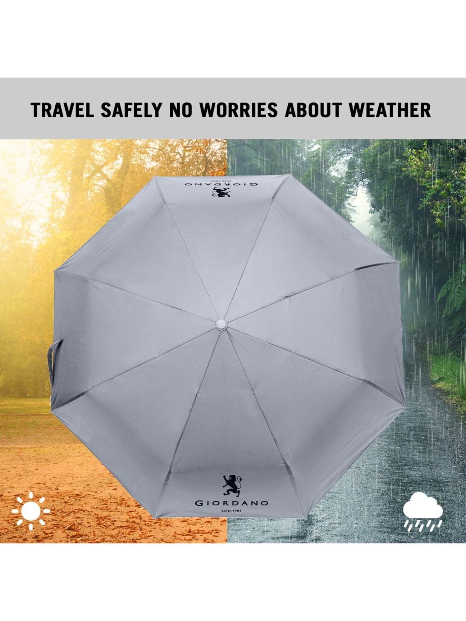 Giordano White Logo Umbrella