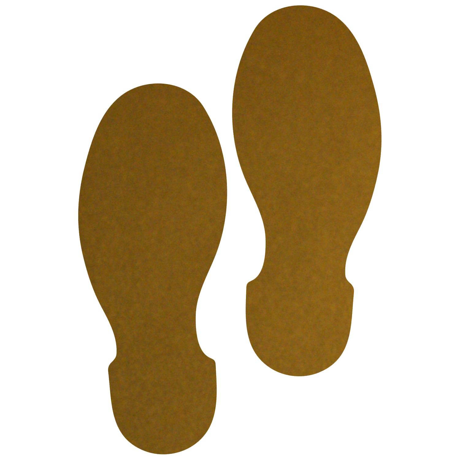 LiteMark 9 Inch Purple Shoe Print Decals - Pack of 12 (6 Pairs)