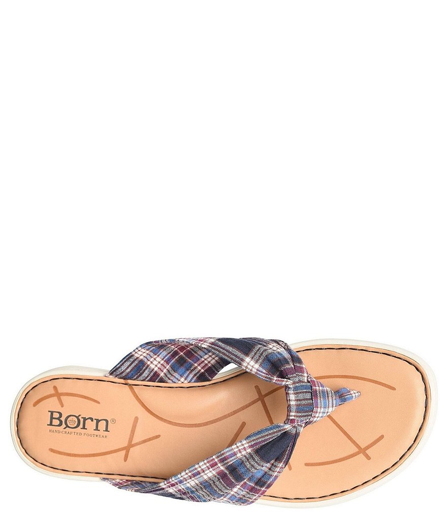 Born Tide Plaid Knot Sandals