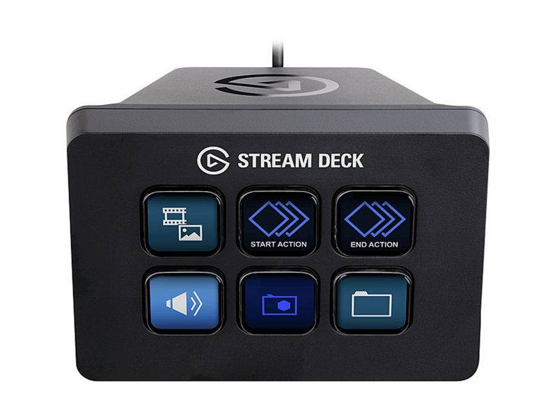 Elgato Stream Deck Mini - Live Content Creation Controller 6 Customizable LCD Keys Windows 10 macOS 10.13 Later