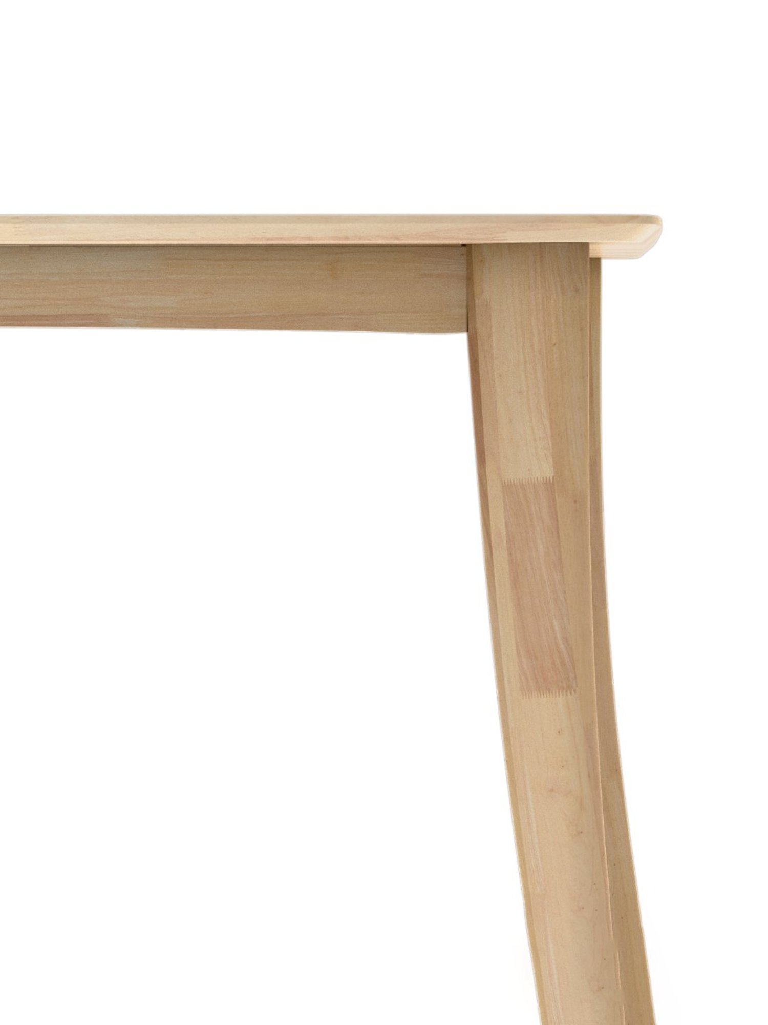 Godrej Interio Sandcastle Beige Rubber Wood 6 Seater Rectangular Dining Table