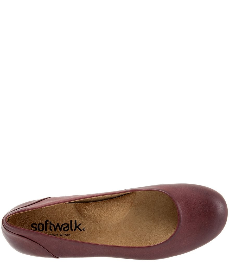SoftWalk Sonoma Leather Ballet Flats