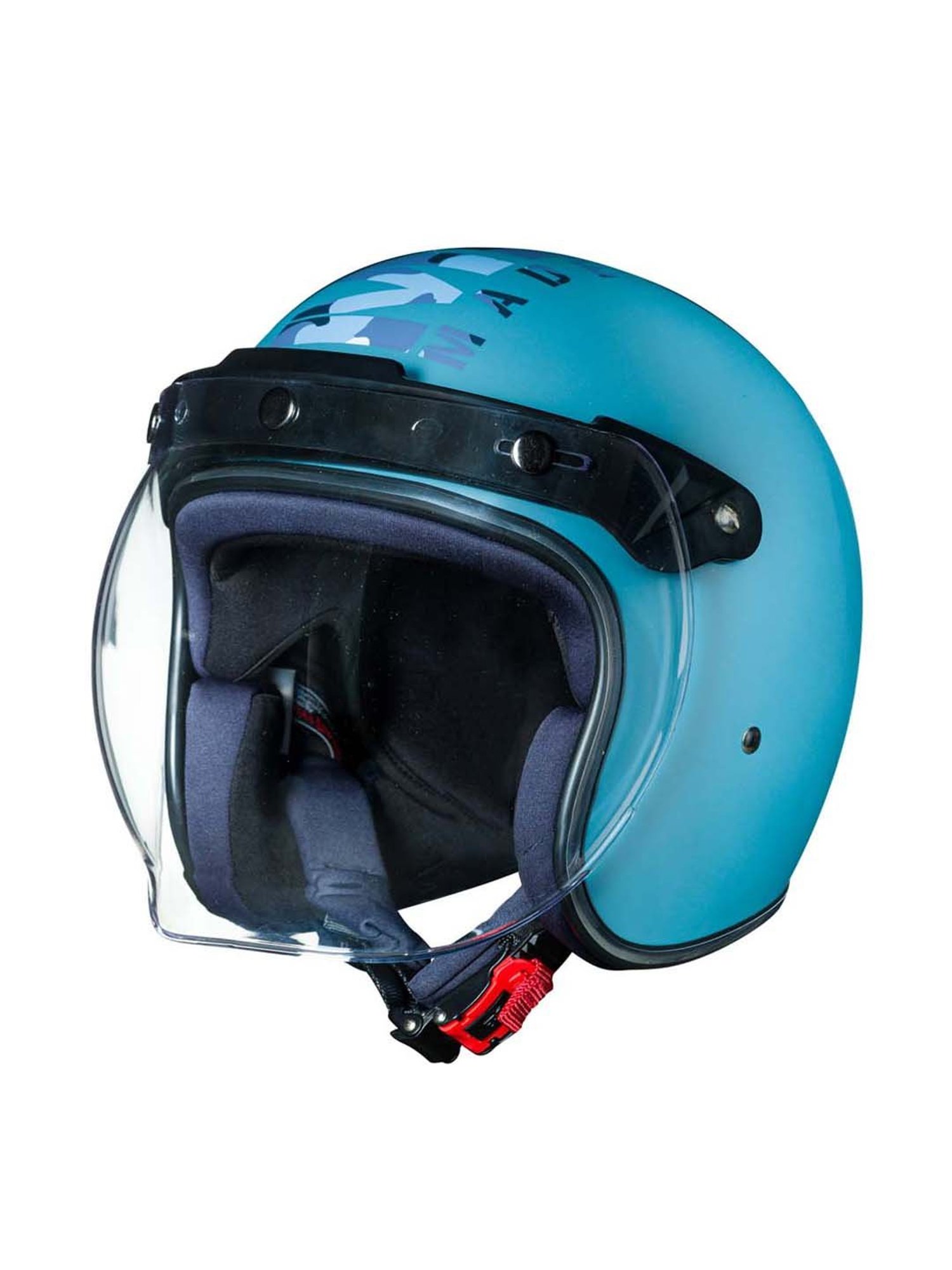 Royal Enfield Camo MLG Bobber Open Face Helmet Matt Squadron Blue - L
