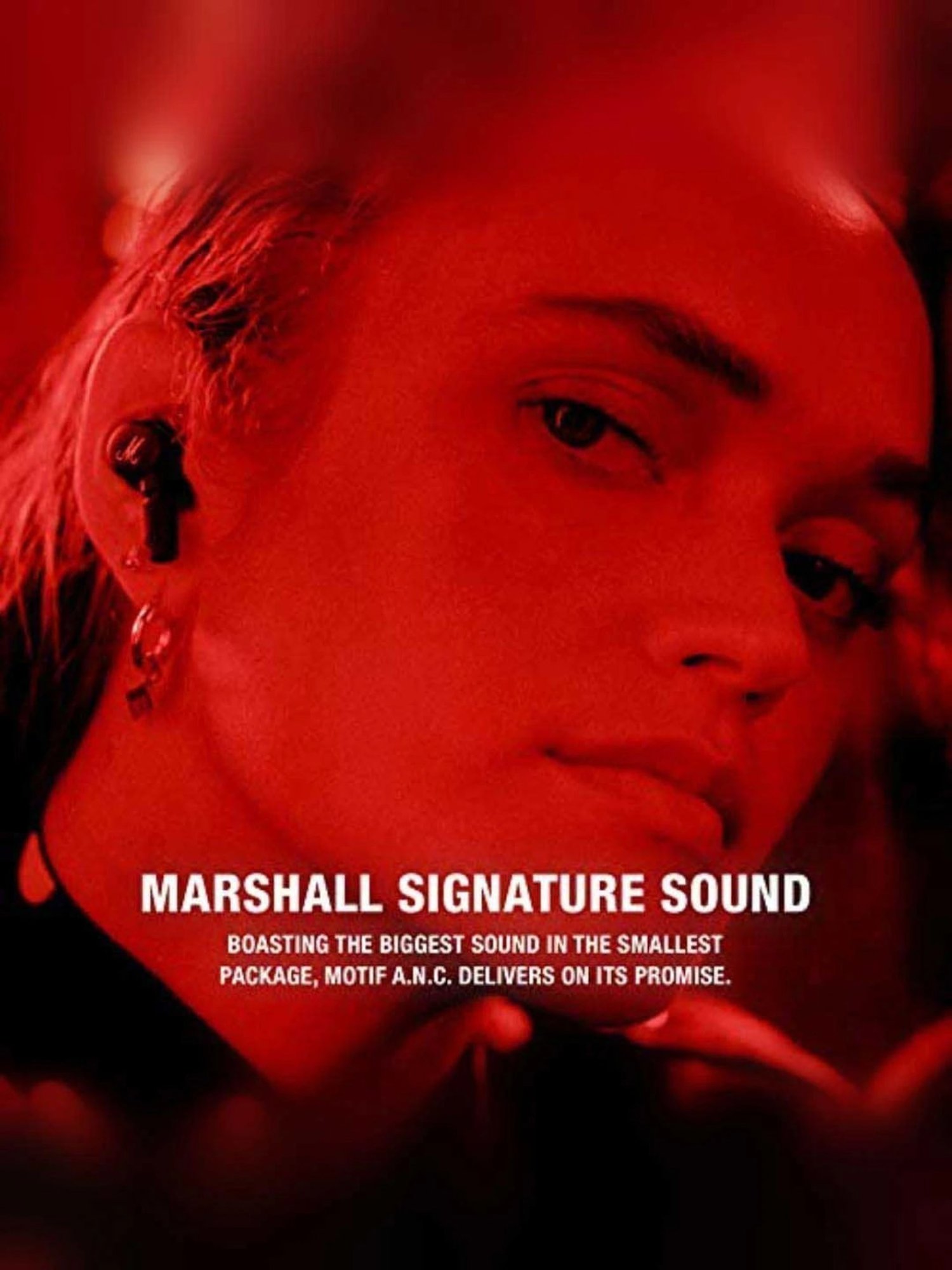 Marshall Motif True Wireless Noise Canceling Earbuds (Black)