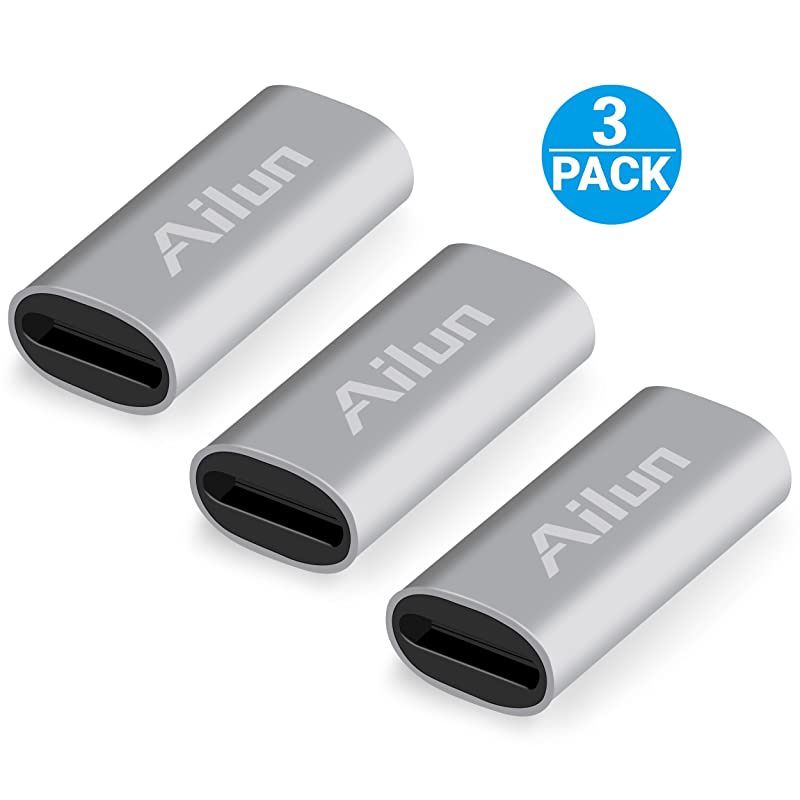 Charging Adapter Compatible with Apple Pencil Cable 3 Pack Compatible with iPad Pencil Charger Convertor and Tether Female to Female Cable Adapter for iPad Pro Apple Pencil Connector Silver