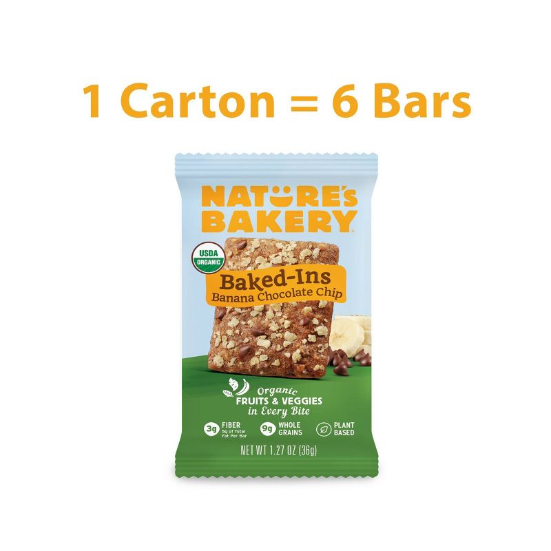 Nature's Bakery Baked-Ins Organic Banana Chocolate Chip - 7.62oz