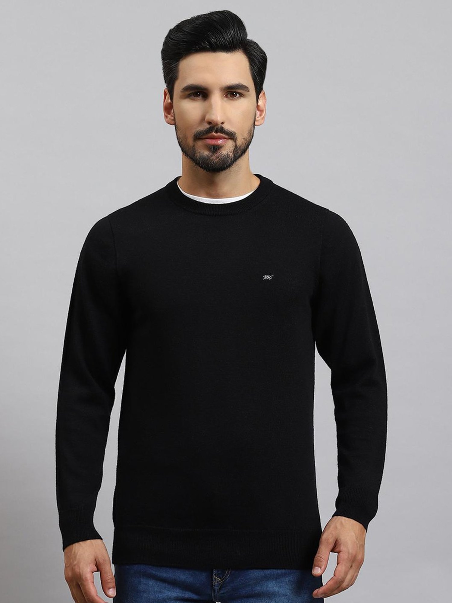 Spykar Red Slim Fit Sweatshirt