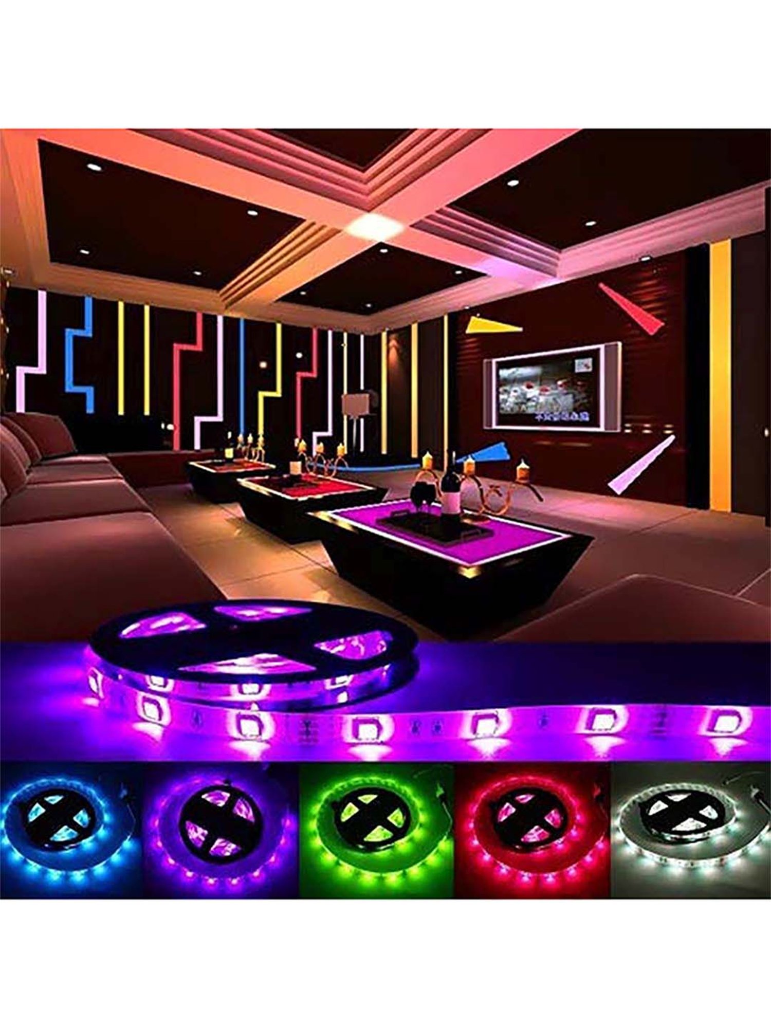 HomeMate 5m Multicolor Smart LED Kit Works with Google Assistant and Alexa (Multicolor)