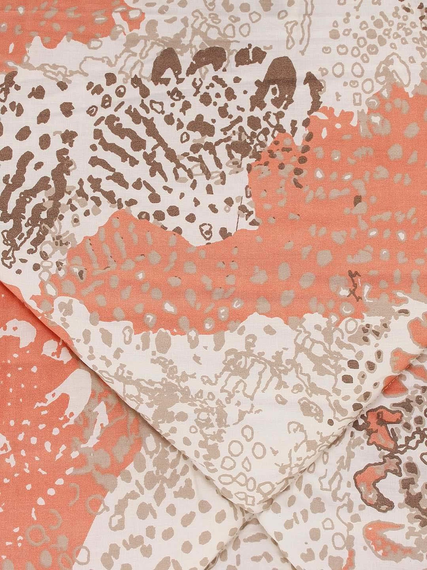 House This Mashak Orange 150 TC Cotton Single Comforter