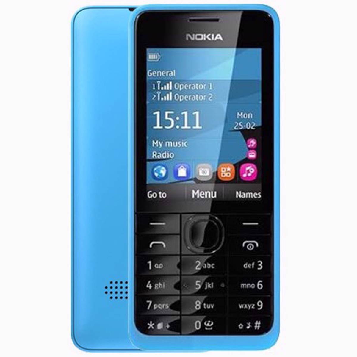 Nokia Asha 301 Dual-SIM 256MB ROM + 64MB RAM (GSM Only | No CDMA) Factory Unlocked 3G Cell-Phone (Red) - International Version