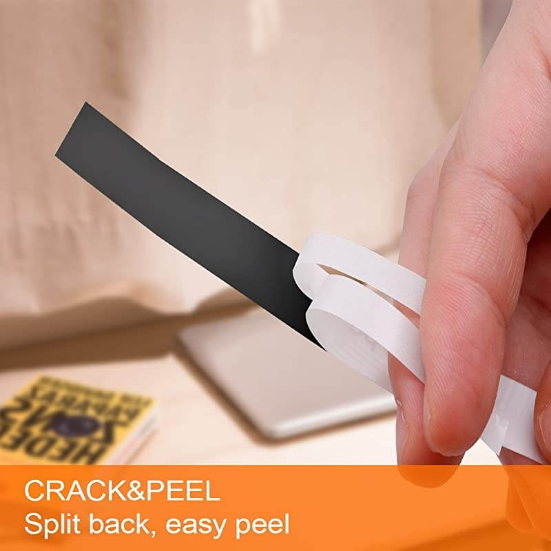 Compatible Label Tape Replacement for Brother Ptouch Label Tape TZe-335 TZ-335 tz Tape, for PTD210 PTH110 PTD400 PTD600 PT-P710BT PT1880, 12mm 0.47 Laminated White on Black, 2 Pack