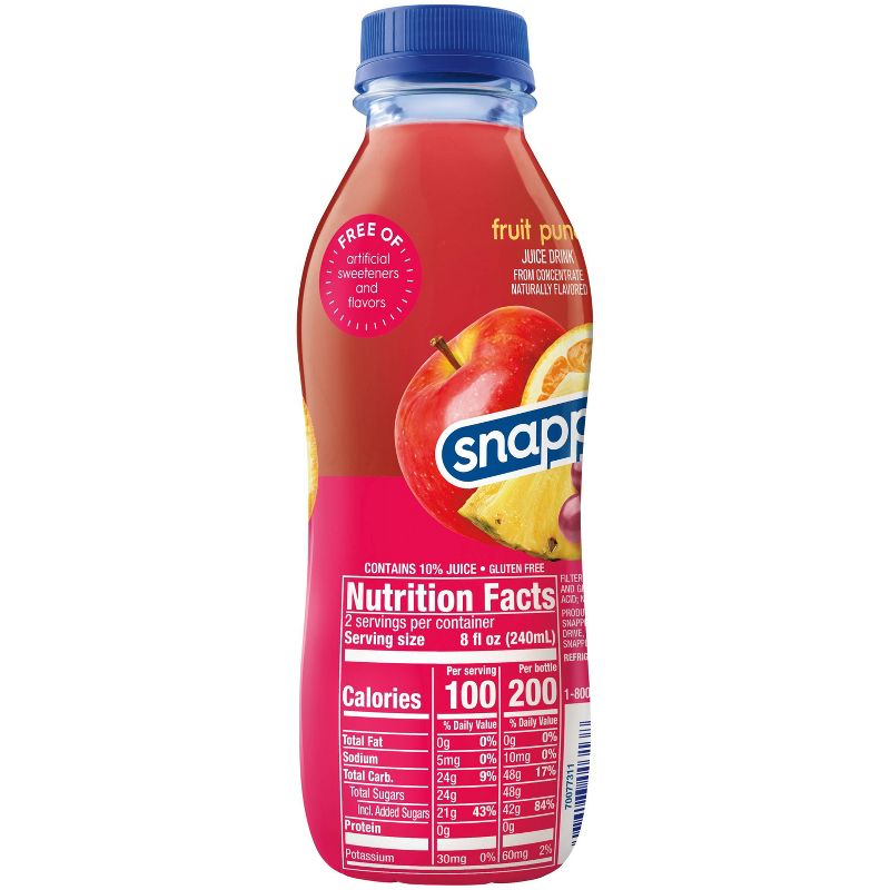 Snapple Fruit Punch Juice Drink - 16 fl oz Bottle