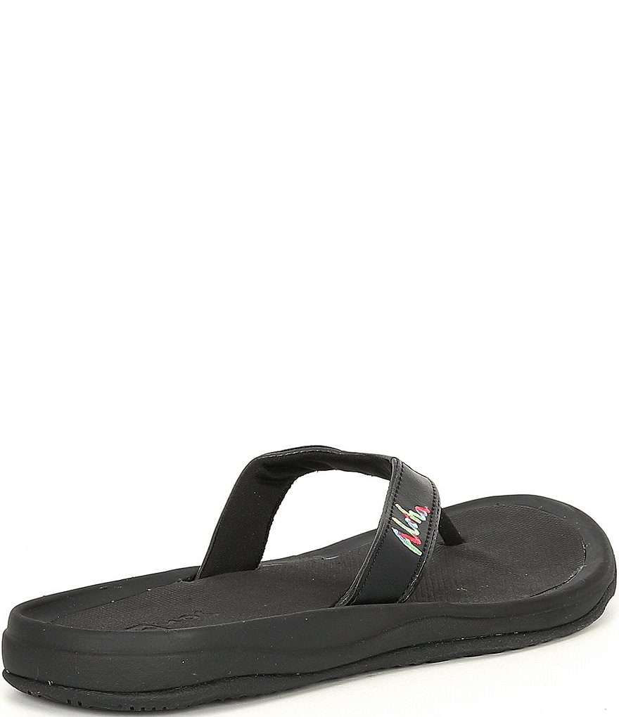 Sanuk Women's Tripper Hawaii Aloha Rainbow Flip Flops