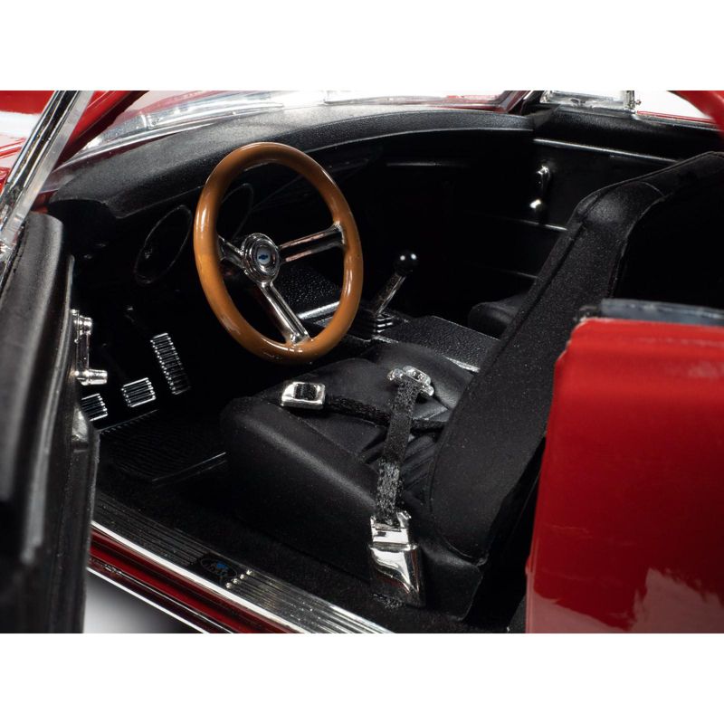 1967 Chevrolet Camaro Z/28 Nickey Hardtop Bolero Red with White Stripes "Muscle Car & Corvette Nationals" (MCACN) 1/18 Diecast Model Car by Autoworld