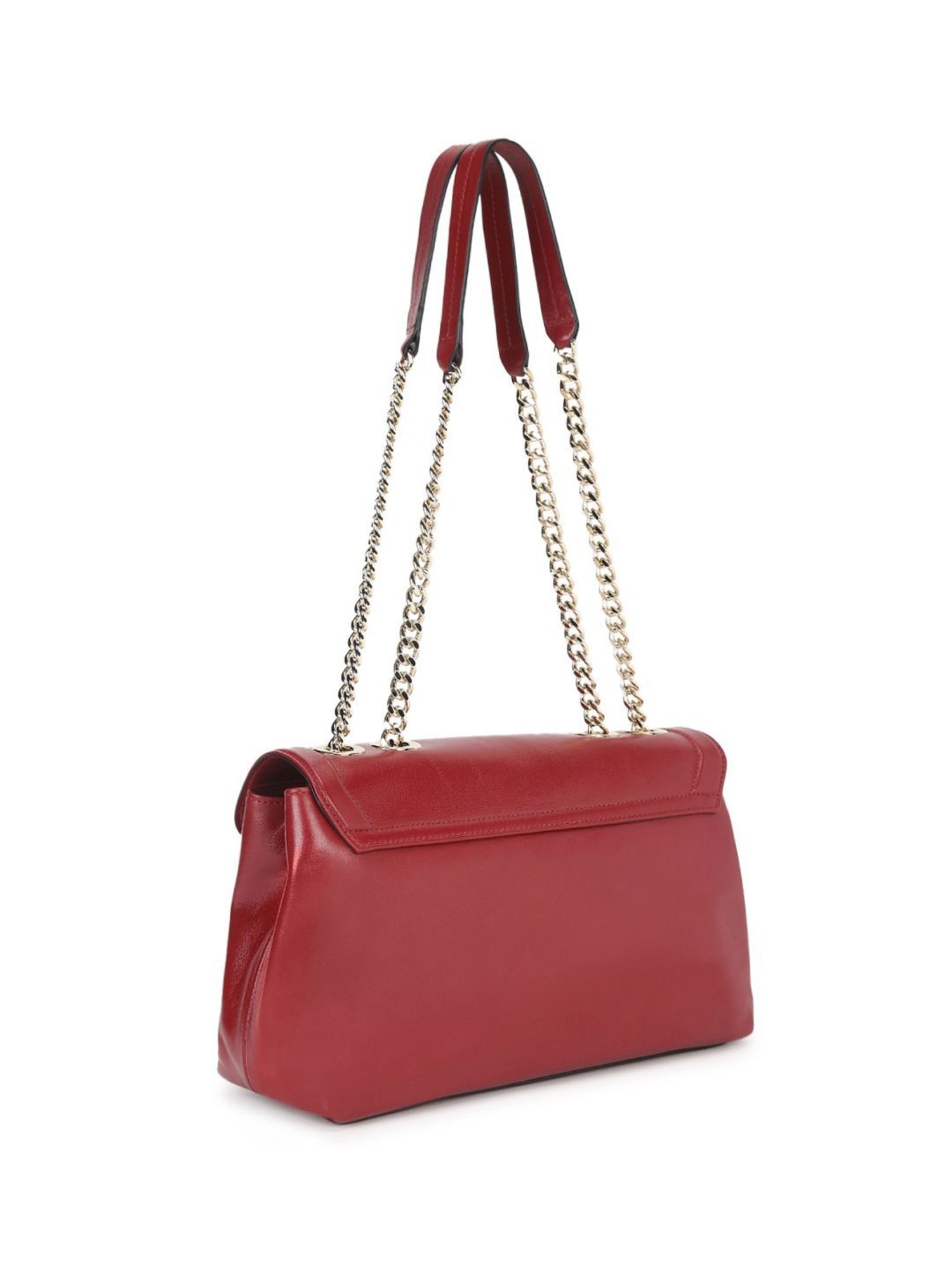 Pollini Red DAYTONA Large Shoulder Bag