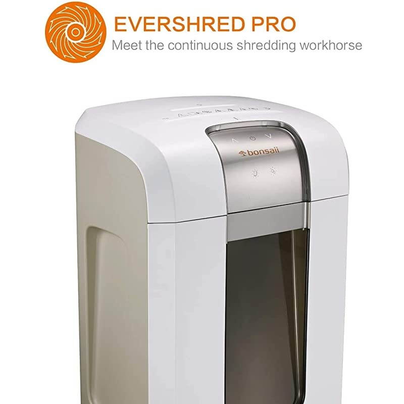 240-Minute Heavy-Duty Shredder, P-6 High-Security Micro-Cut Paper Shredder for Home & Office Use, Shreds CD/Credit Cards, 5-Sheet Shredding Capacity, White (5S30)