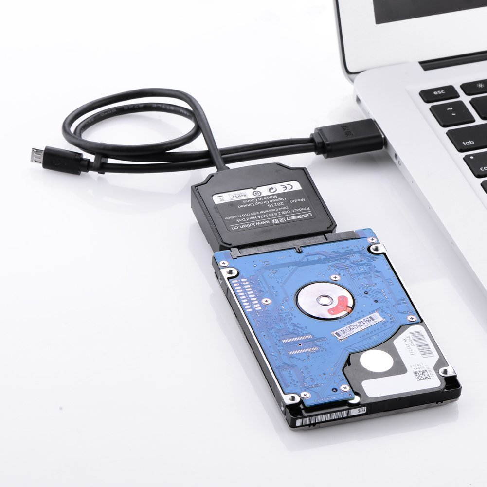 USB 2.0 to SATA Converter,USB 2.0 to Serial ATA 15+7 22P Adapter Converter Adapter Cable 5Gbps for 2.5/ 3.5 inch SATA HDD/SSD, BLU-RAY DVD, CD-ROM, DVD-ROM, CD-RW with 12V/2A Power Adapter 20215+20359