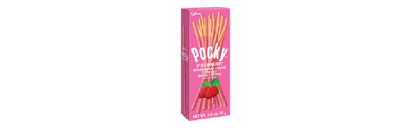 Glico Pocky Strawberry Cream Covered Biscuit Sticks - 1.41oz