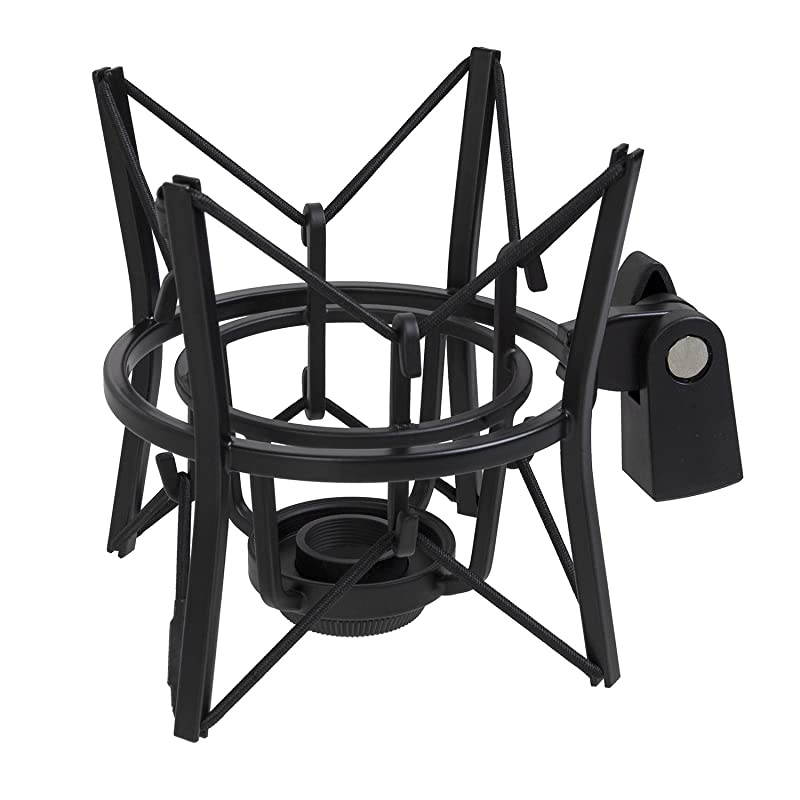 MKS1-B Condenser Spider Microphone Shockmount, Anti Vibration and Isolation - Black