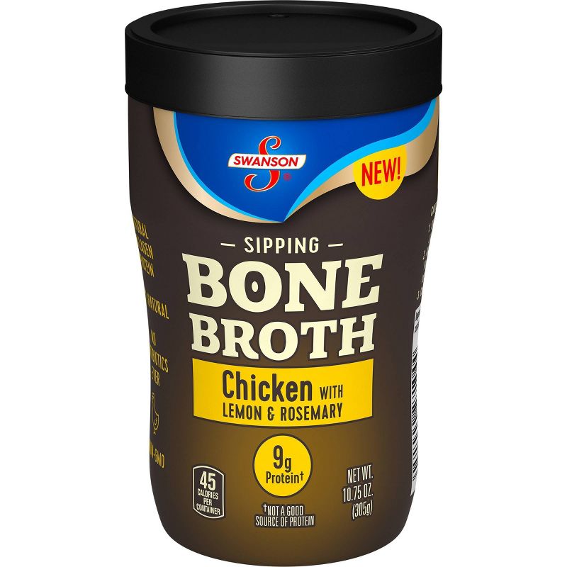 Swanson Sipping Bone Broth Chicken with Lemon & Rosemary - 10.5oz