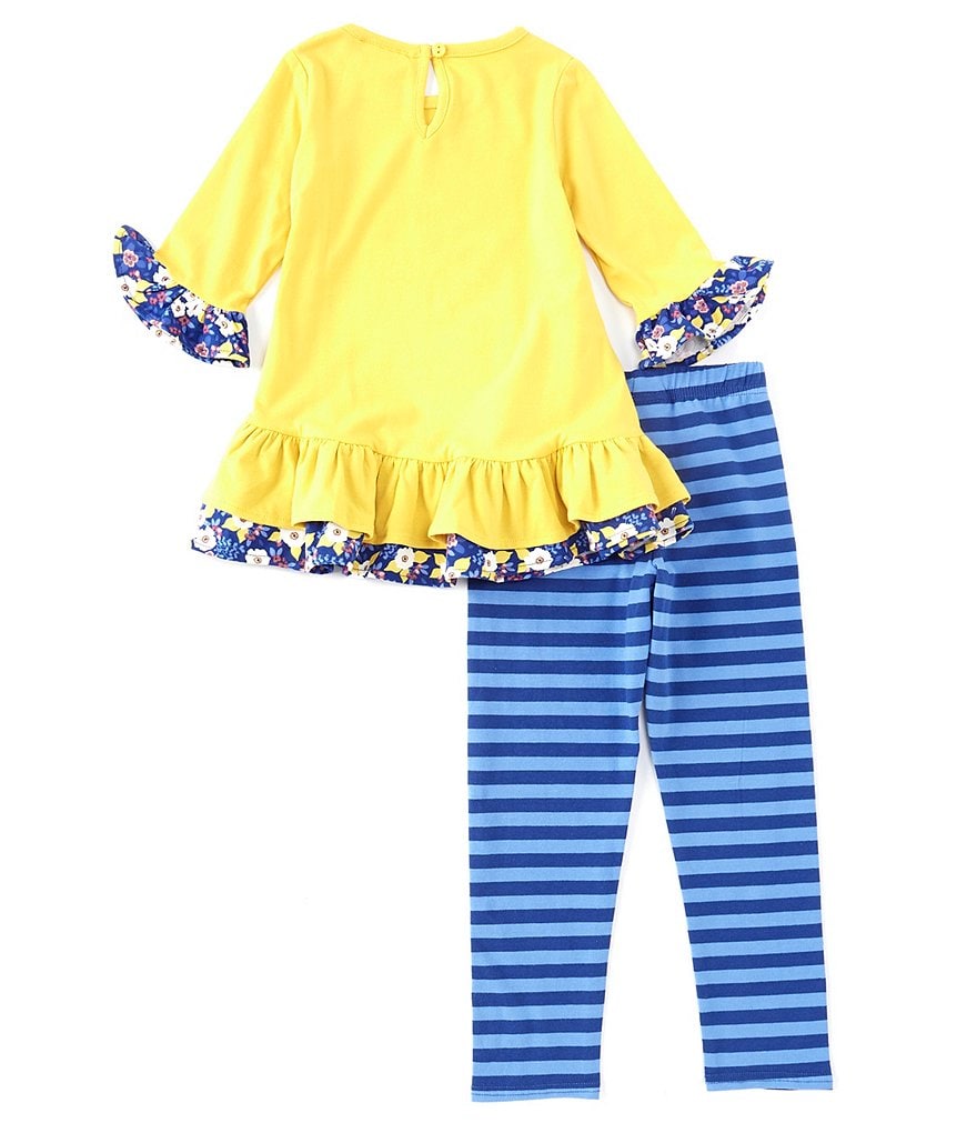 Tea Collection Little Girls 2-6 Sparkle Stripe Capri Leggings