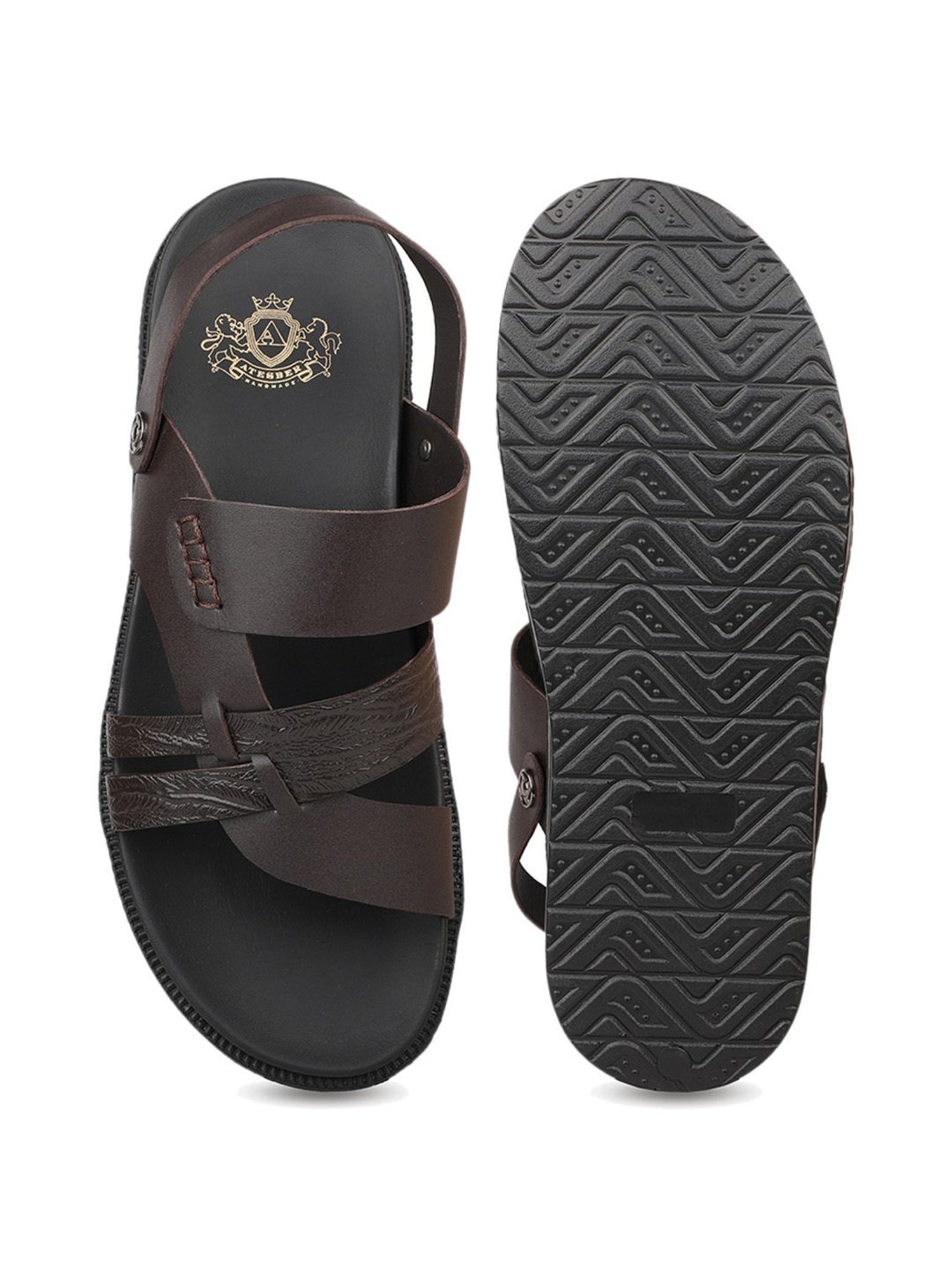 Atesber by Inc.5 Men's Brown Sling Back Sandals