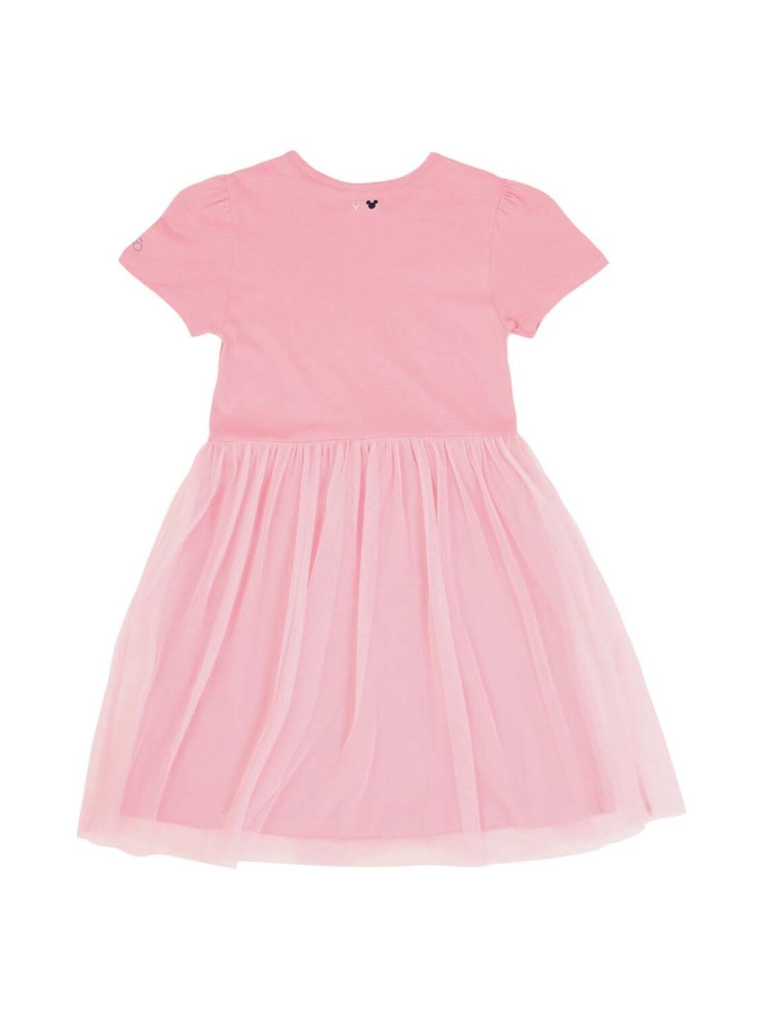 Allen Solly Junior Pink Cotton Printed Frock Dress