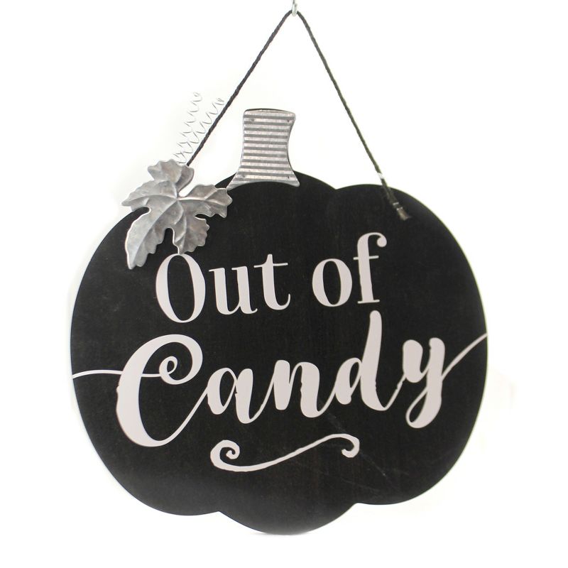 Halloween 16.0" Pumpkin Hanging Sign Reversible  -  Wall Sign Panels