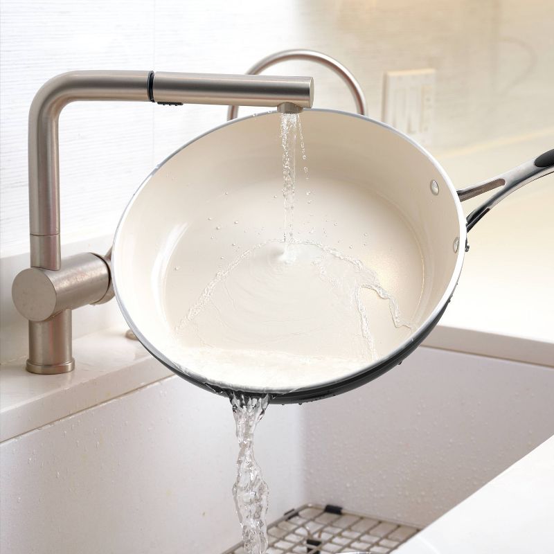 Tramontina Gourmet Ceramica Deluxe 3qt Sauce Pan with Lid Metallic Black